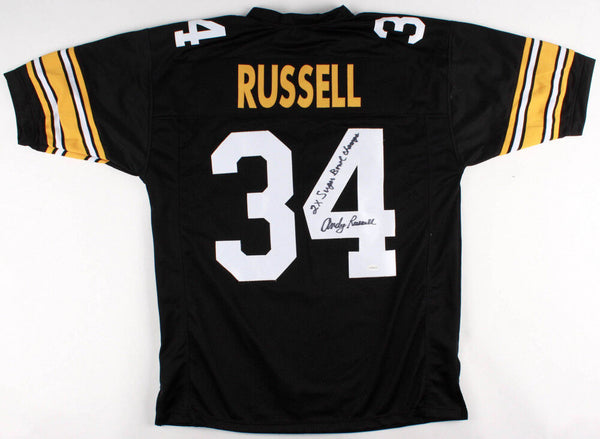 Andy Russell Signed Steelers Jersey Inscribed "2X Super Bowl Champs" (TSE COA)