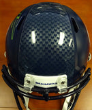 RUSSELL WILSON AUTO SEAHAWKS FULL SIZE SPEED HELMET IN GREEN RW HOLO 94105