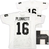 Oakland Raiders Jim Plunkett Autographed Signed White Jersey "SB XV MVP" PSA/DNA