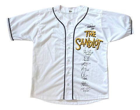 The Sandlot (8) Cast Signed Custom Baseball Jersey BAS