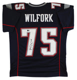 Vince Wilfork Authentic Signed Navy Pro Style Jersey Autographed BAS Witnessed