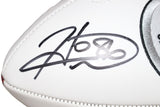 Hines Ward Autographed Pittsburgh Steelers Logo Football Beckett 42819