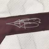 Autographed/Signed Johnny Manziel Texas A&M White College Jersey JSA COA