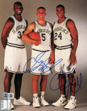 Jason Kidd & Jimmy Jackson Autographed 8x10 Photo Mavericks Beckett QR #BS30149