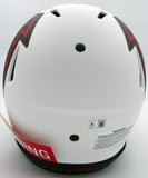 MATT RYAN AUTO FALCONS LUNAR ECLIPSE WHITE FULL SIZE SPEED HELMET BECKETT 194405