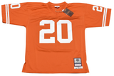 EARL CAMPBELL AUTOGRAPHED TEXAS LONGHORNS #20 MITCHELL & NESS JERSEY BECKETT
