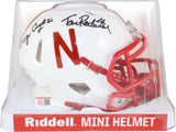 Tom Rathman Roger Craig Signed Nebraska Cornhuskers Mini Helmet Beckett 59400