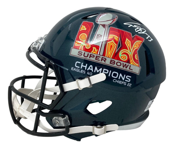 Cooper DeJean Signed Eagles Super Bowl 59 LIX FS Replica Speed Helmet Fanatics