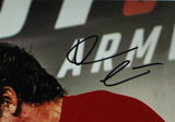 Devon Larratt Signed Unframed 16x20 Arm Wrestling Photo - Red Shirt