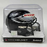 Autographed/Signed Brandon Graham Eagles Eclipse Mini Helmet Beckett BAS COA