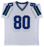 Steve Largent Signed Seattle Seahawks Jersey Inscribed "HOF '95" (Beckett) W.R.