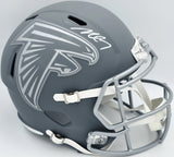 Michael Vick Autographed Eagles Slate Gray Full Size Speed Helmet Beckett Witnes