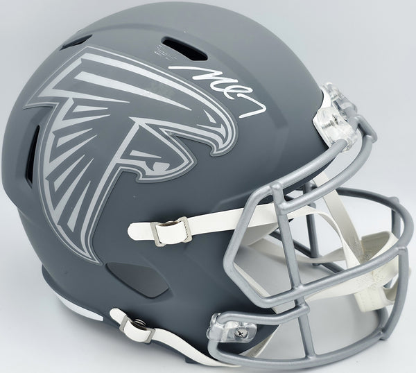 Michael Vick Autographed Eagles Slate Gray Full Size Speed Helmet Beckett Witnes