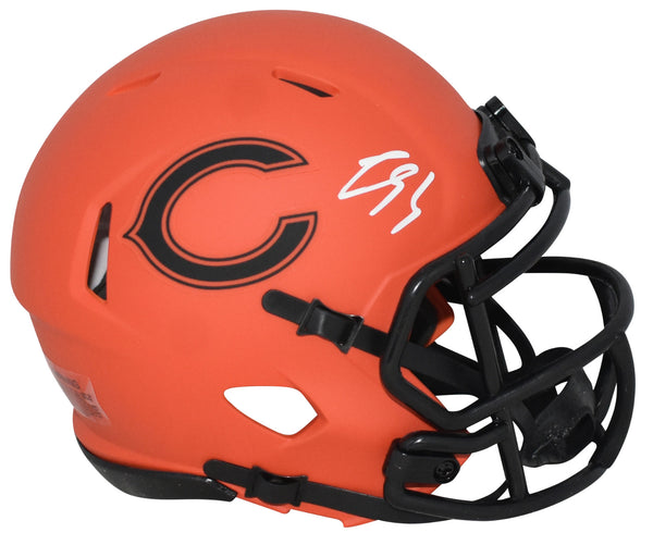 LUTHER BURDEN III SIGNED CHICAGO BEARS RAVE SPEED MINI HELMET BECKETT