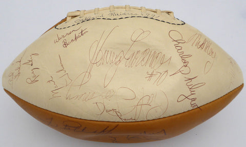 1977 Raiders Autographed Football With 40 Sigs Incl John Madden Beckett AD40716