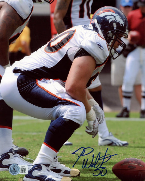 J.D. Walton Autographed/Signed Denver Broncos 8x10 Photo Beckett 57622