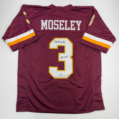 Autographed/Signed Mark Moseley 82 MVP Washington Football Jersey BAS COA