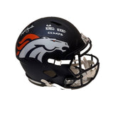 Mike Shanahan Autographed/Inscribed SB XXXII & XXXIII Broncos Replica Helmet COA