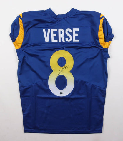 Jared Verse Signed Los Angeles Rams Pro Cut Jersey (Beckett) Ex Florida State LB