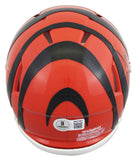 Bengals Boomer Esiason Authentic Signed Speed Mini Helmet W/ Case BAS