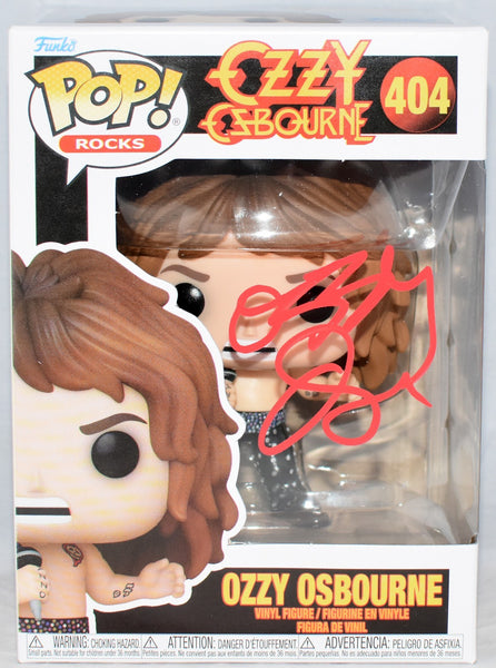 OZZY OSBOURNE SIGNED AUTOGRAPHED #404 FUNKO POP ROCKS FIGURE BECKETT