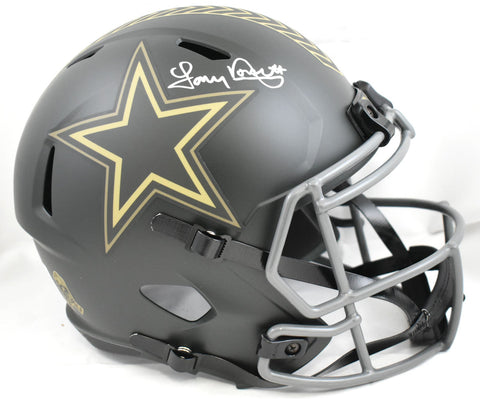 Tony Dorsett Signed Cowboys F/S Salute 2025 Speed Helmet- Beckett W Holo