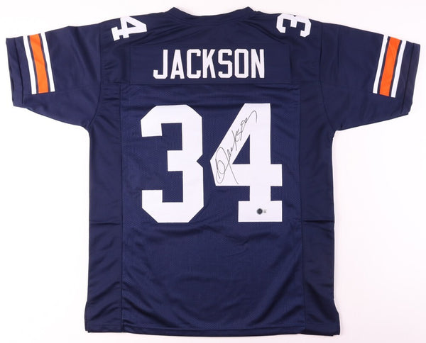 Bo Jackson Signed Auburn Tigers Jersey (Beckett) #1 Overall Pk 1986 NFL Draft/RB