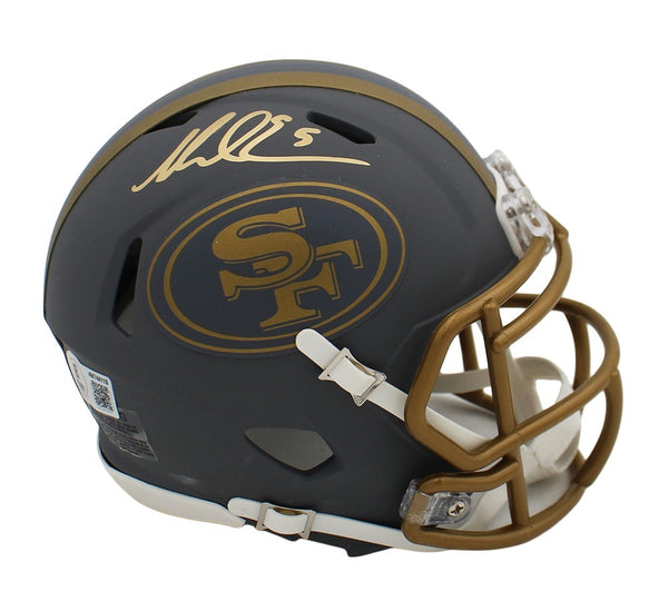 Mike Evans Signed San Francisco 49ers Speed Slate NFL Mini Helmet