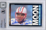 Warren Moon Autographed 1985 Topps #251 (Grade 10) Slabbed BAS 39886