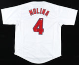 Yadier Molina Signed St. Louis Cardinals Jersey (Beckett) 10xAll Star Catcher