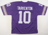 Fran Tarkenton Signed Minnesota Vikings Jersey Inscribed "HOF 86" (JSA) Q.B.