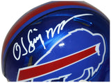 O.J. Simpson Autographed/Signed Buffalo Bills Flash Mini Helmet JSA 36658