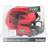 Deion Sanders Autographed Atlanta Falcons Rave Mini Helmet Beckett Witness 51736