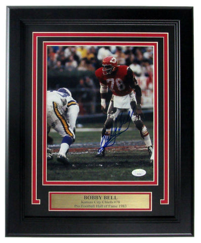 Bobby Bell Kansas City Chiefs Signed/Autographed 8x10 Photo Framed JSA 163304