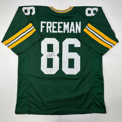 Autographed/Signed Antonio Freeman Green Bay Green Jersey Beckett BAS COA