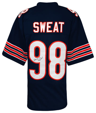 Montez Sweat Signed Navy Custom Football Jersey - (JSA COA)