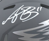AJ Brown Signed Philadelphia Eagles Slate Speed Mini Helmet-Beckett W Hologram