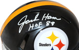 Jack Ham Autographed Pittsburgh Steelers TB 63-76 Mini Helmet Beckett 40495