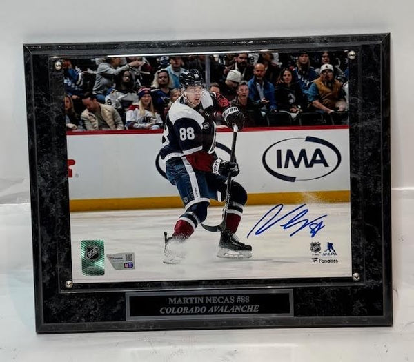 Martin Necas Autographed 8x10 Photo with Plaque-- Avalanche | Fanatics COA