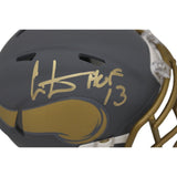 Cris Carter Autographed/Signed Minnesota Vikings Mini Helmet HOF Beckett 46729