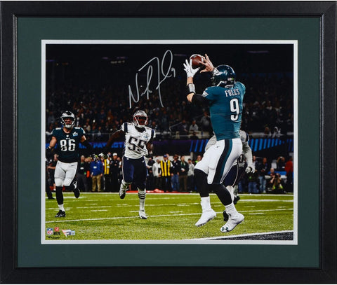 Nick Foles Eagles Framed Signed 16x20 Super Bowl LII Champs Philly Special Photo