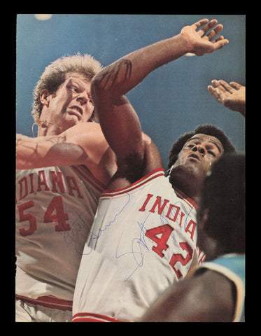 Kent Benson & Scott May Autographed 8x11 Magazine Photo Indiana SKU #238038