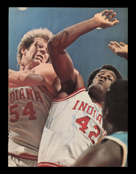 Kent Benson & Scott May Autographed 8x11 Magazine Photo Indiana SKU #238038