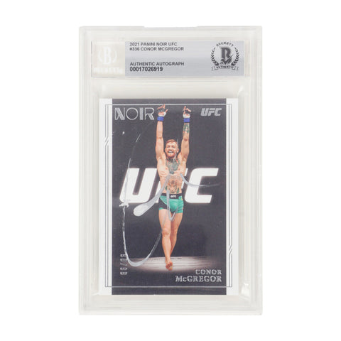 Conor McGregor Signed 2021 Panini Noir UFC #336 - BGS Autograph Authentic