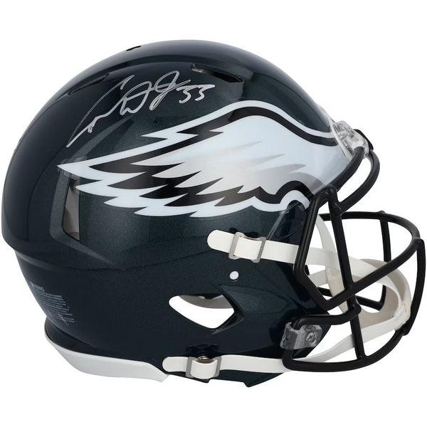 Cooper DeJean Signed Eagles Super Bowl 59 LIX FS Replica Speed Helmet 2 Fanatics