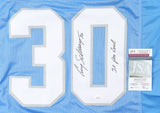Cory Schlesinger Signed Detroit Lions Jersey Inscribed "3x Pro Bowl"(JSA COA) FB