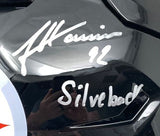 James Harrison Signed Steelers FS Authentic SpeedFlex Helmet Silverback BAS