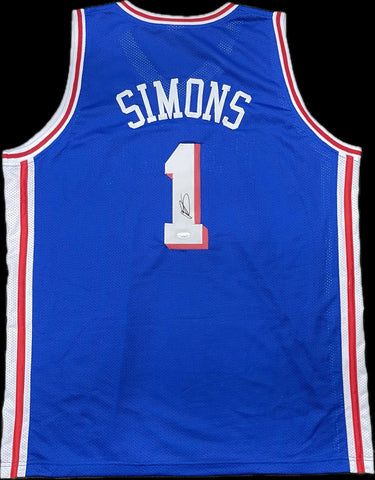 Anfernee Simons Signed Jersey PSA Philadelphia 76ers Autographed
