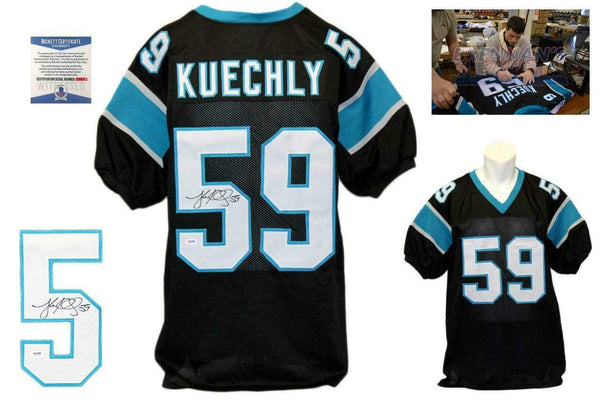 Luke Kuechly Autographed SIGNED Jersey - Beckett Authentic - Black