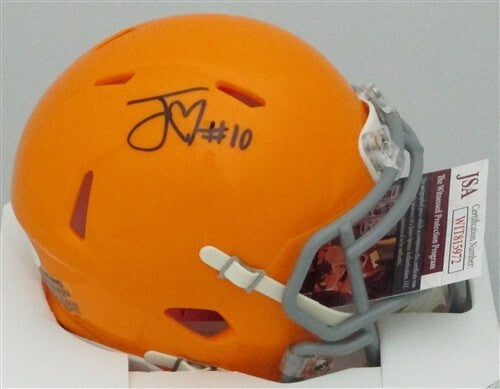 Packers 1st Round Pick JORDAN LOVE Signed Riddell Throwback Mini Helmet AUTO-JSA